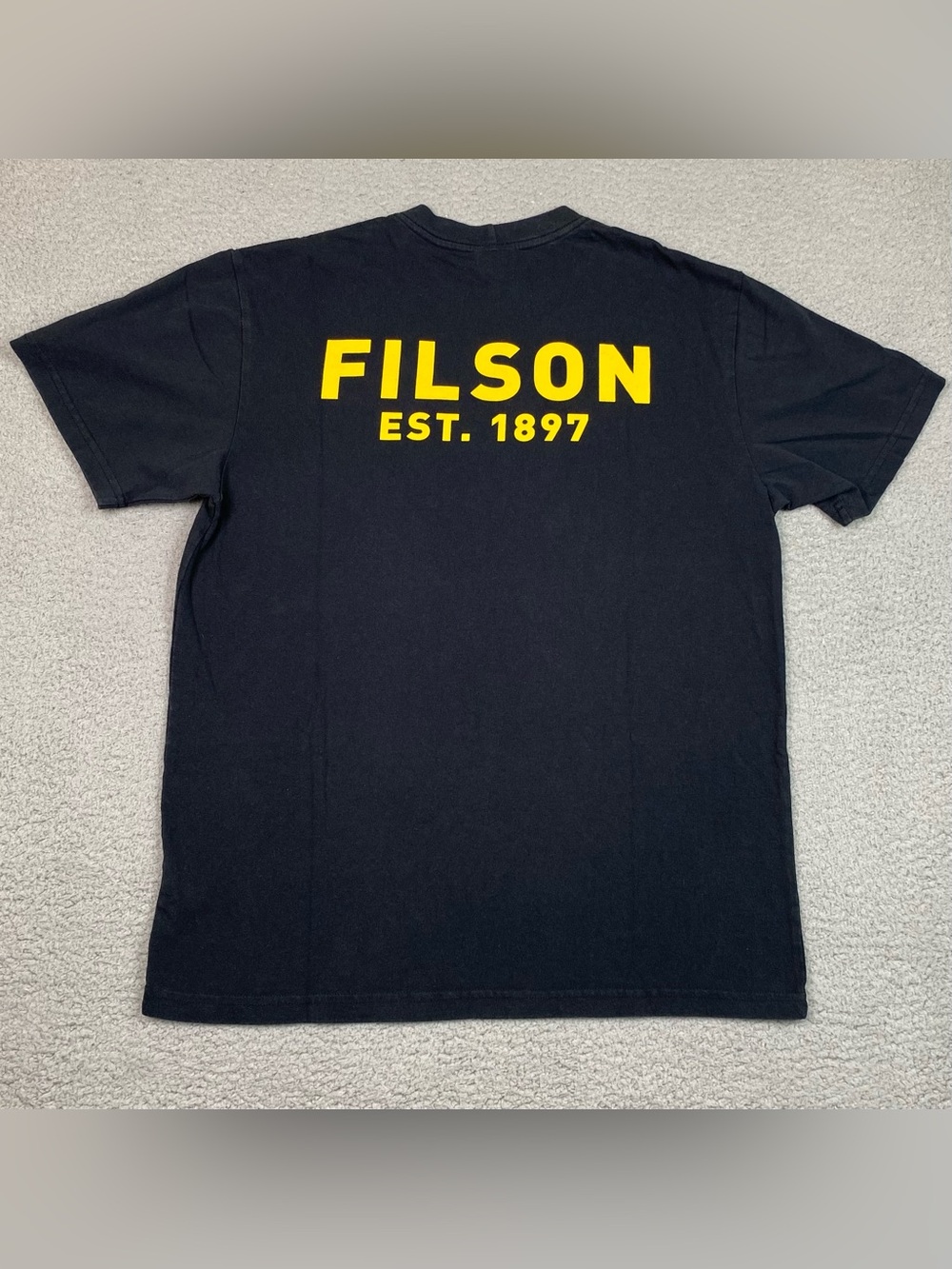 CC Filson Popeye T Shirt Mens Size M Black Short Sleeve Cotton Made In USA Bluto - Picture 2 of 10